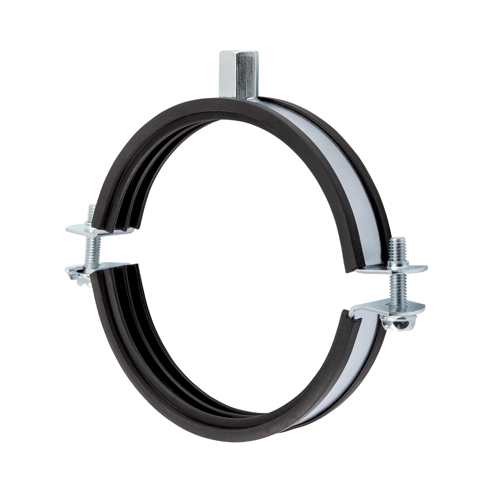 Befestigungsschelle mit Stockschraube + Dübel